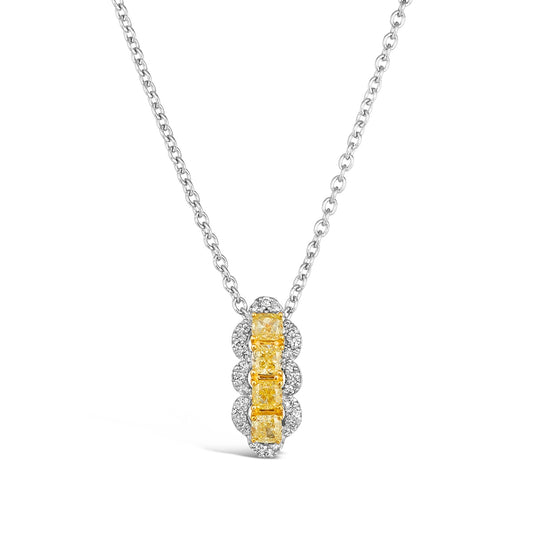 Le Vian 1/2 ct. tw. Sunny Yellow & Vanilla Diamond Pendant in Platinum & 14K Honey Gold