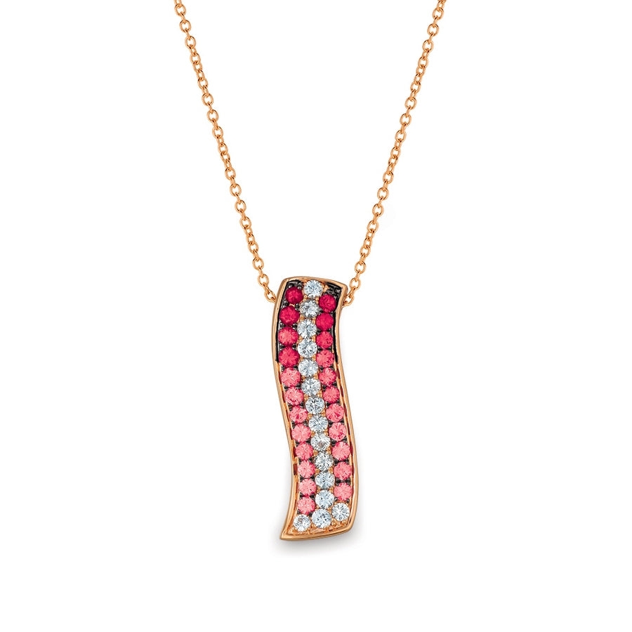 Le Vian Strawberry Ombre Ruby & Sapphire Pendant in 14K Strawberry Gold