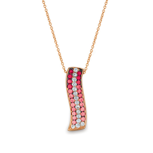 Le Vian Strawberry Ombre Ruby & Sapphire Pendant in 14K Strawberry Gold
