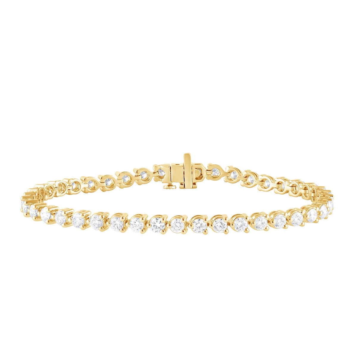 Adamante 5 ct. tw. Lab-Grown Diamond Tennis Bracelet in 14K Yellow Gold