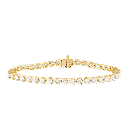 Adamante 5 ct. tw. Lab-Grown Diamond Tennis Bracelet in 14K Yellow Gold