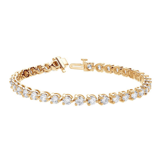 Adamante 7 ct. tw. Lab-Grown Diamond Tennis Bracelet in 14K Yellow Gold