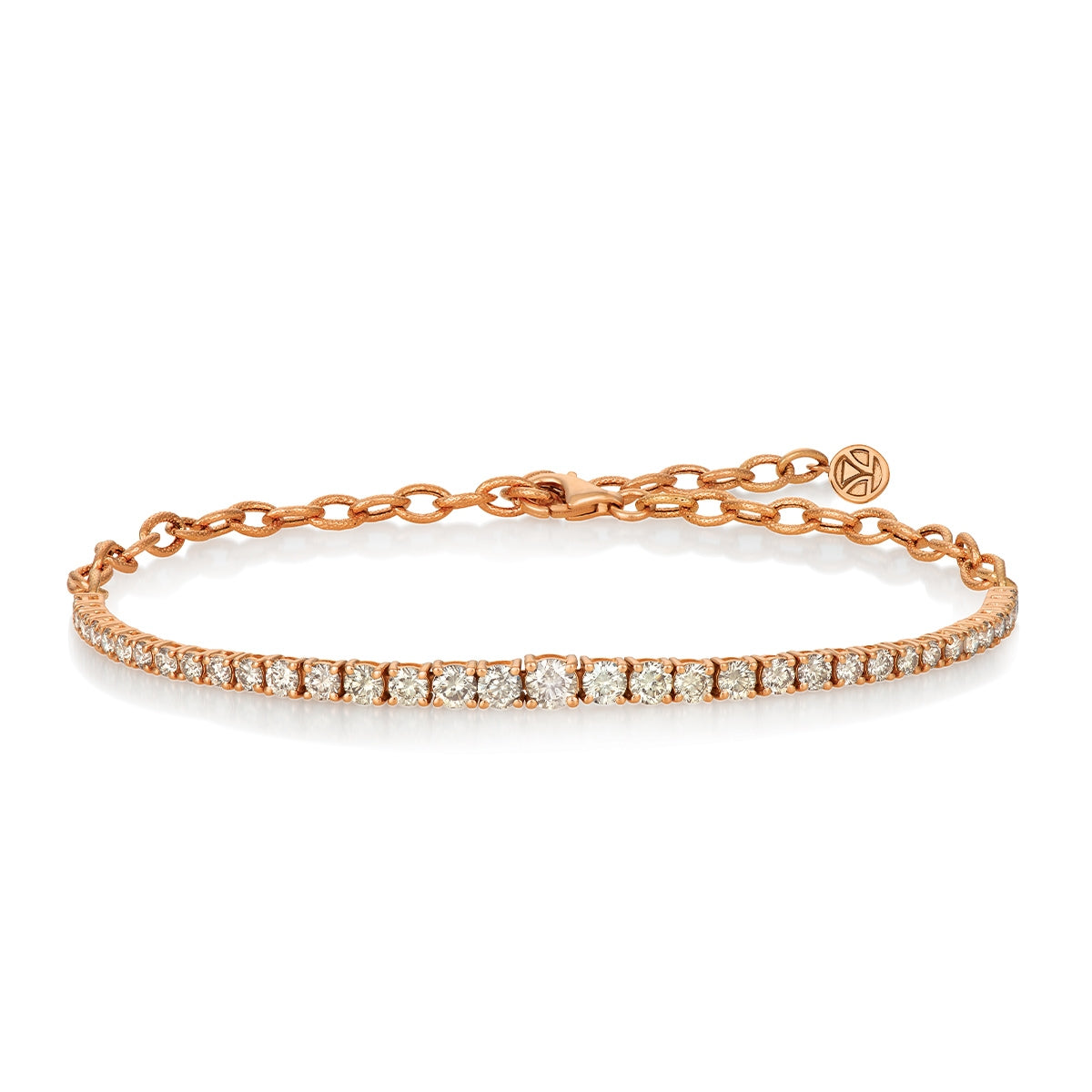 Le Vian 2 ct. tw. Nude Diamond Graduated Tennis Bracelet in 14K Strawberry Gold