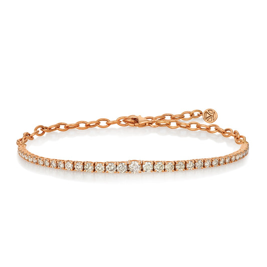 Le Vian 2 ct. tw. Nude Diamond Graduated Tennis Bracelet in 14K Strawberry Gold