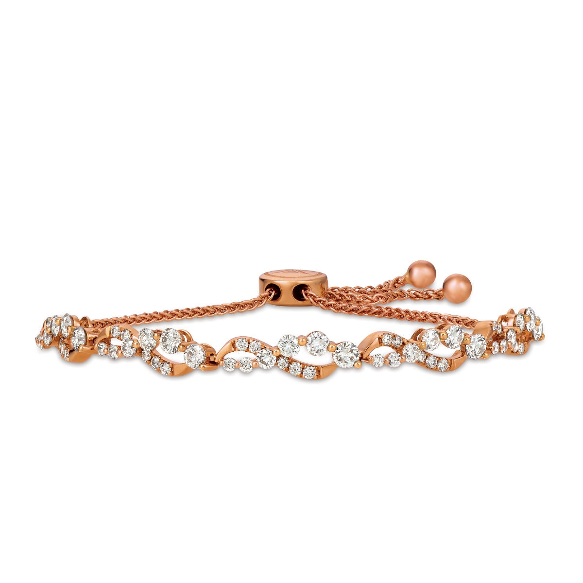 Le Vian 2-1/2 ct. tw. Nude Diamond Twist Bolo Bracelet in 14K Strawberry Gold