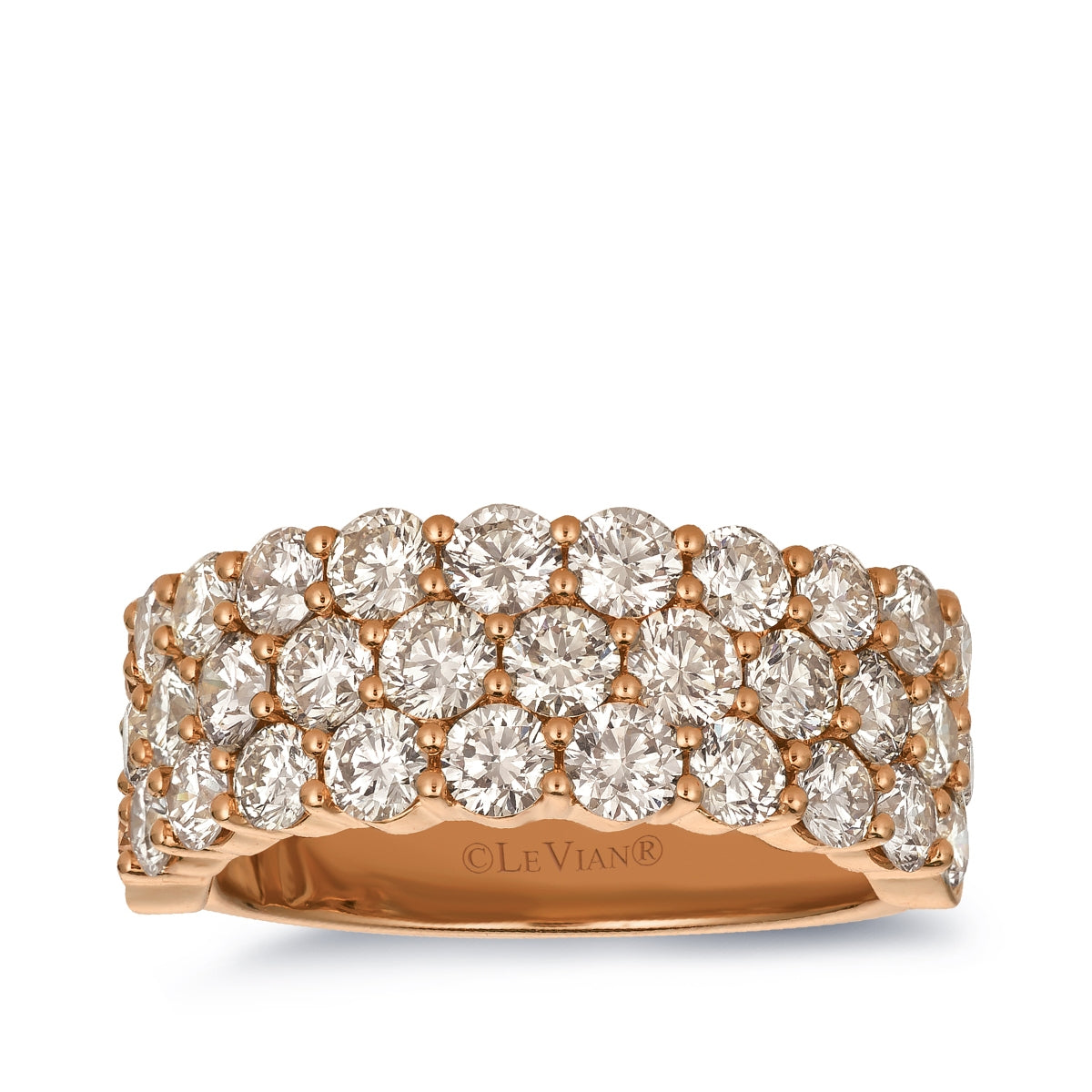 Le Vian 3-1/10 ct. tw. Nude Diamond Multi-Row Ring in 14K Strawberry Gold