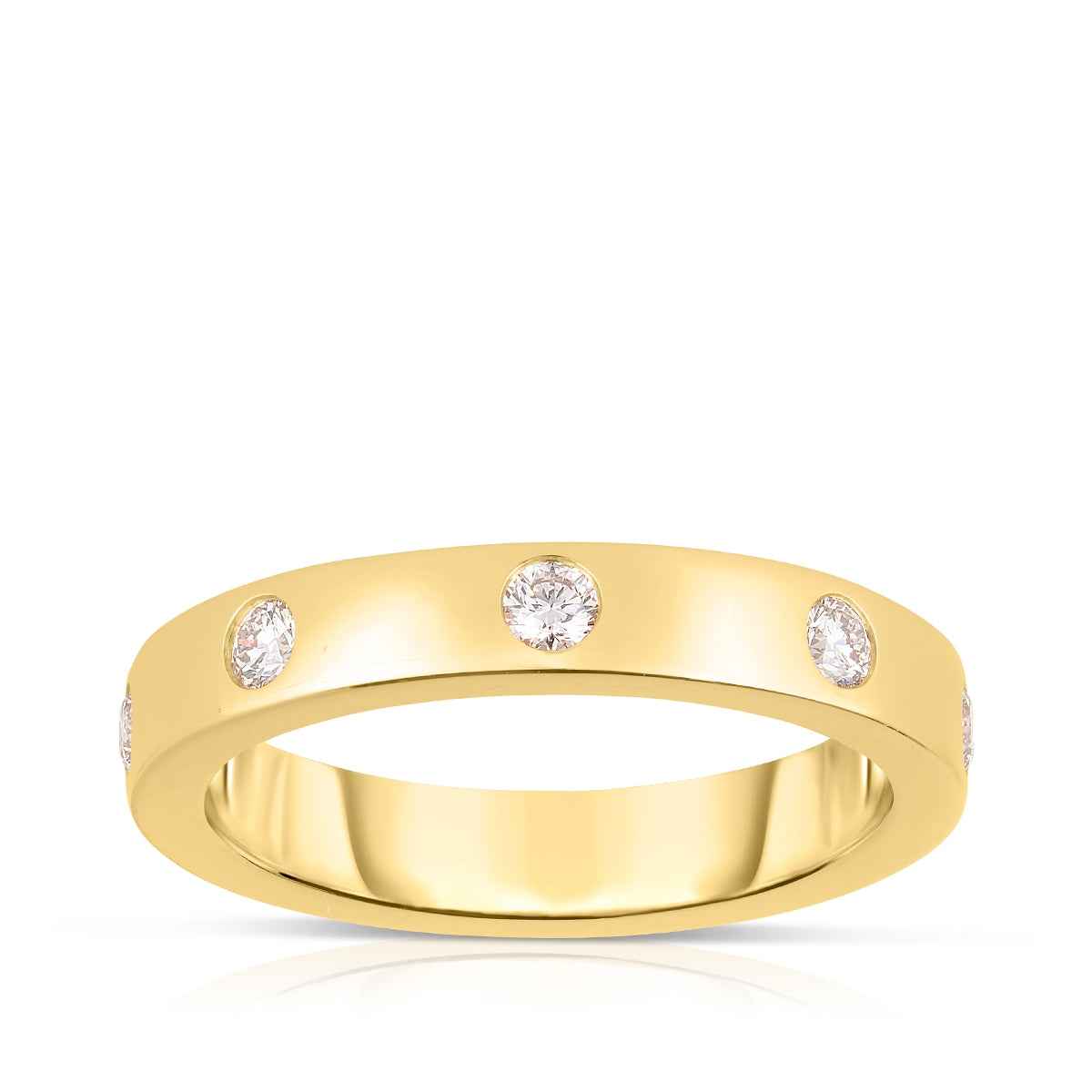 Perfect Match 1/4 ct. tw. 5-Stone Diamond Anniversary Ring in 14K Yellow Gold