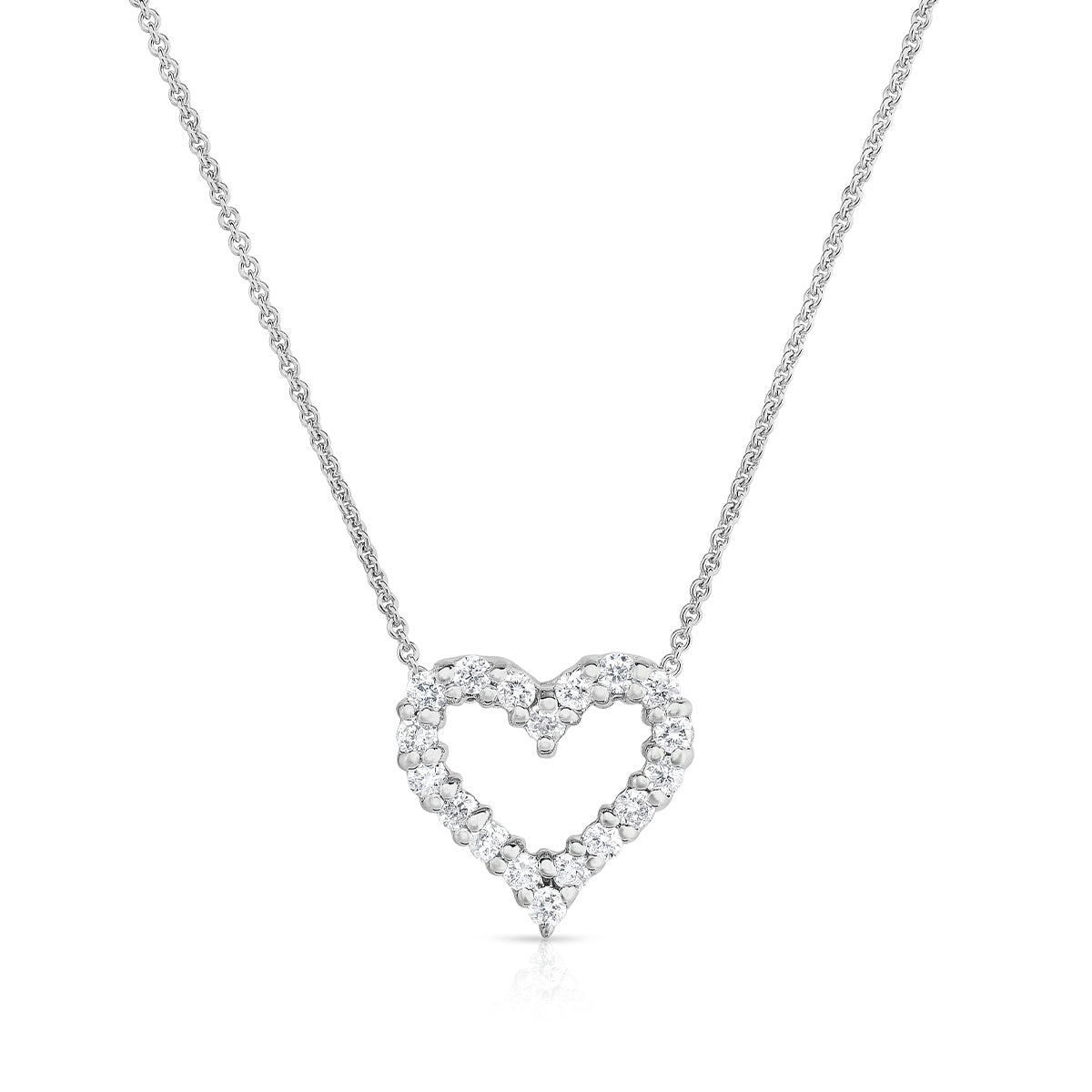 1/4 ct. tw. Diamond Heart Necklace in 14K White Gold