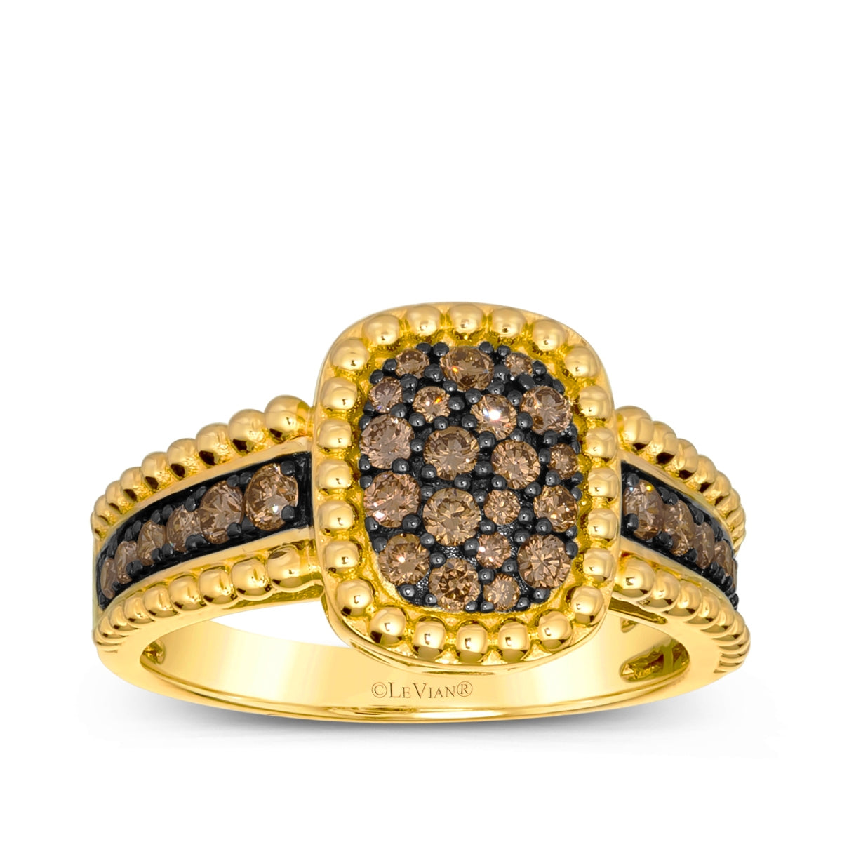 Le Vian 1/2 ct. tw. Chocolate Diamond Pave Ring in 14K Honey Gold