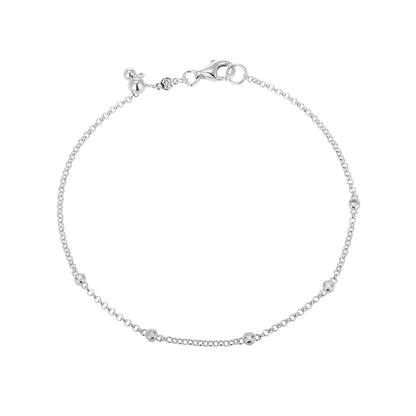 M by Monte Luna 1/10 ct. tw. Lab-Grown Diamond Station Bracelet in Sterling Silver