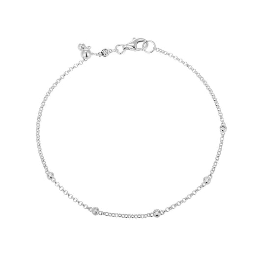 M by Monte Luna 1/10 ct. tw. Lab-Grown Diamond Station Bracelet in Sterling Silver
