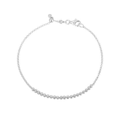M by Monte Luna 1/10 ct. tw. Lab-Grown Diamond Line Bracelet in Sterling Silver