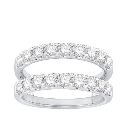 Adamante 1-1/2 ct. tw. Lab-Grown Round Diamond Ring Enhancer in 14K White Gold