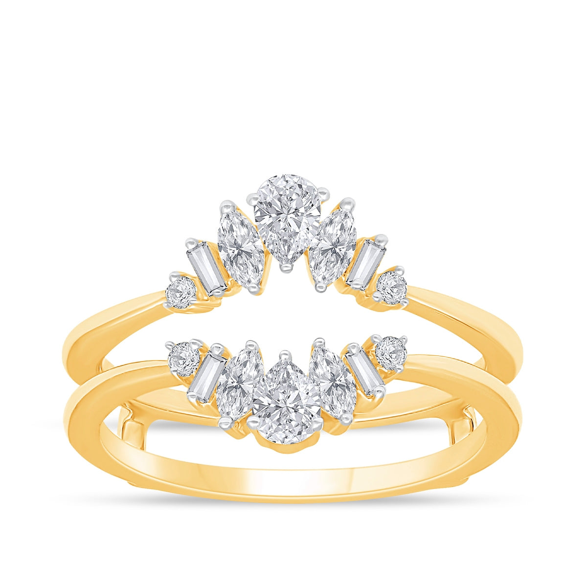 Adamante 1/2 ct. tw. Lab-Grown Diamond Ring Enhancer in 10K Yellow Gold