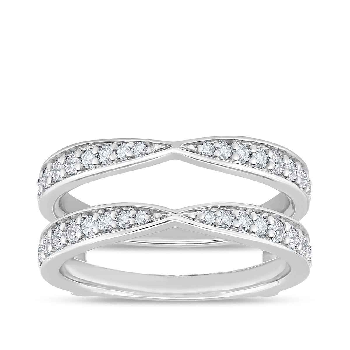 Adamante 5/8 ct. tw. Lab-Grown Diamond Ring Enhancer in 10K White Gold