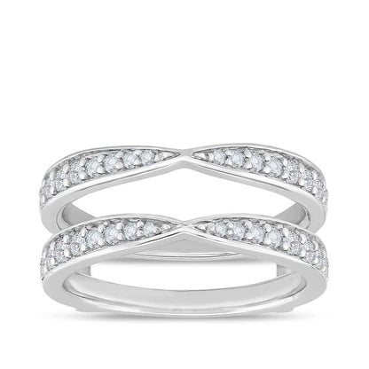 Adamante 5/8 ct. tw. Lab-Grown Diamond Ring Enhancer in 10K White Gold