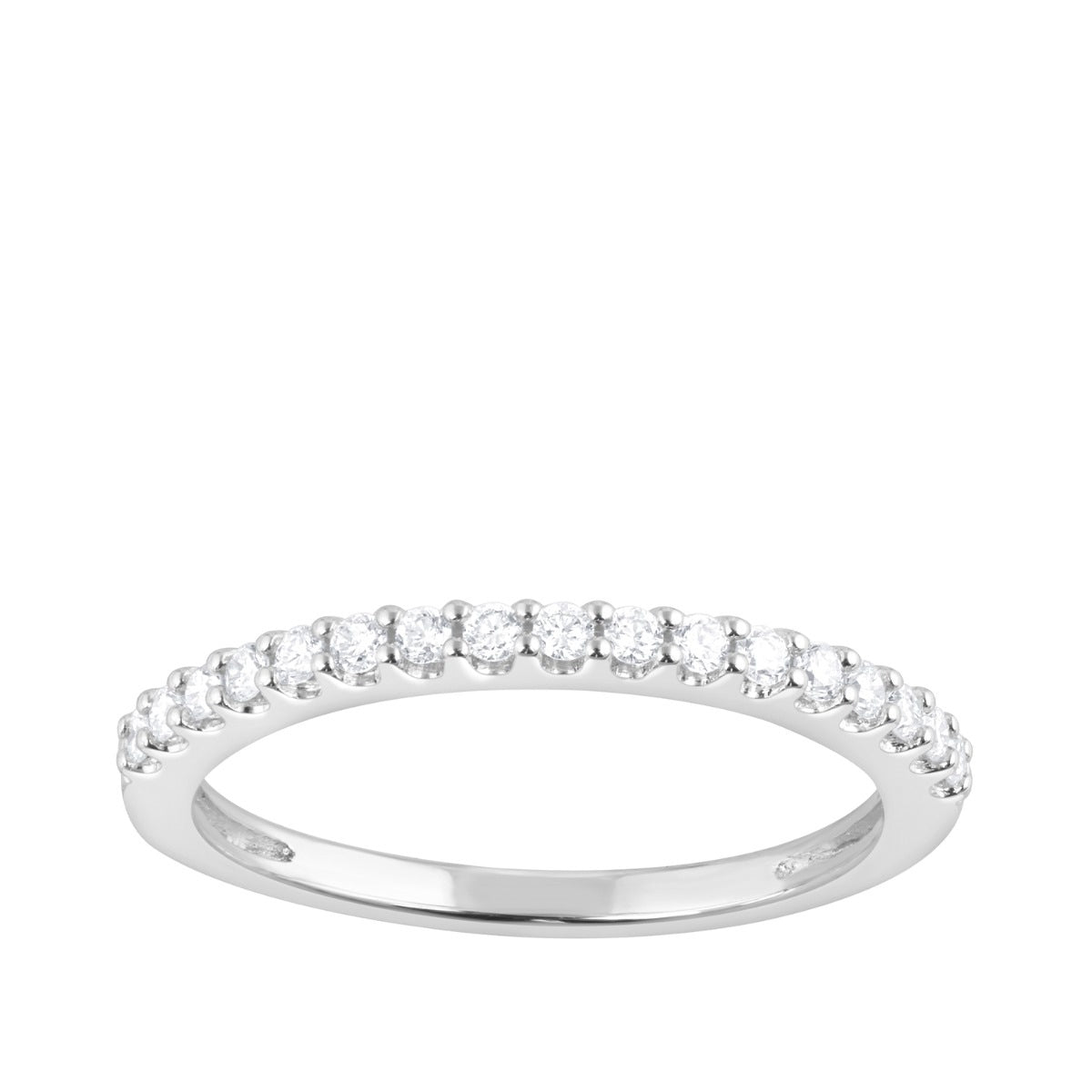 Adamante 1/4 ct. tw. Lab-Grown Diamond Anniversary Ring in 14K White Gold
