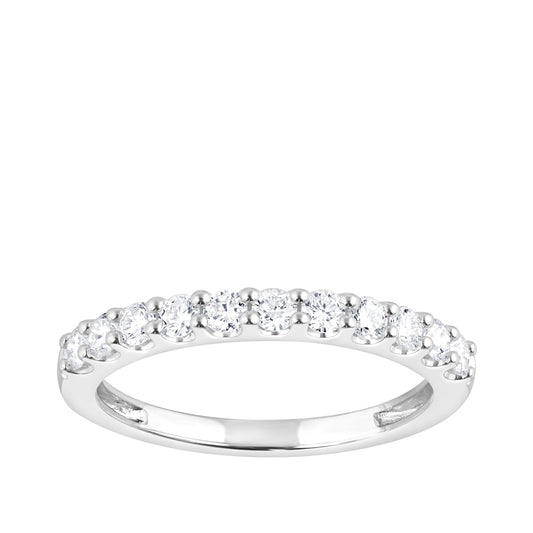 Adamante 1/2 ct. tw. Lab-Grown Diamond Anniversary Ring in 14K White Gold