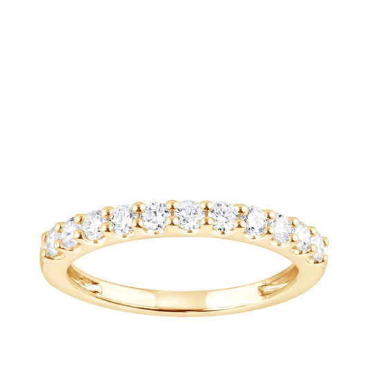 Adamante 1/2 ct. tw. Lab-Grown Diamond Anniversary Ring in 14K Yellow Gold
