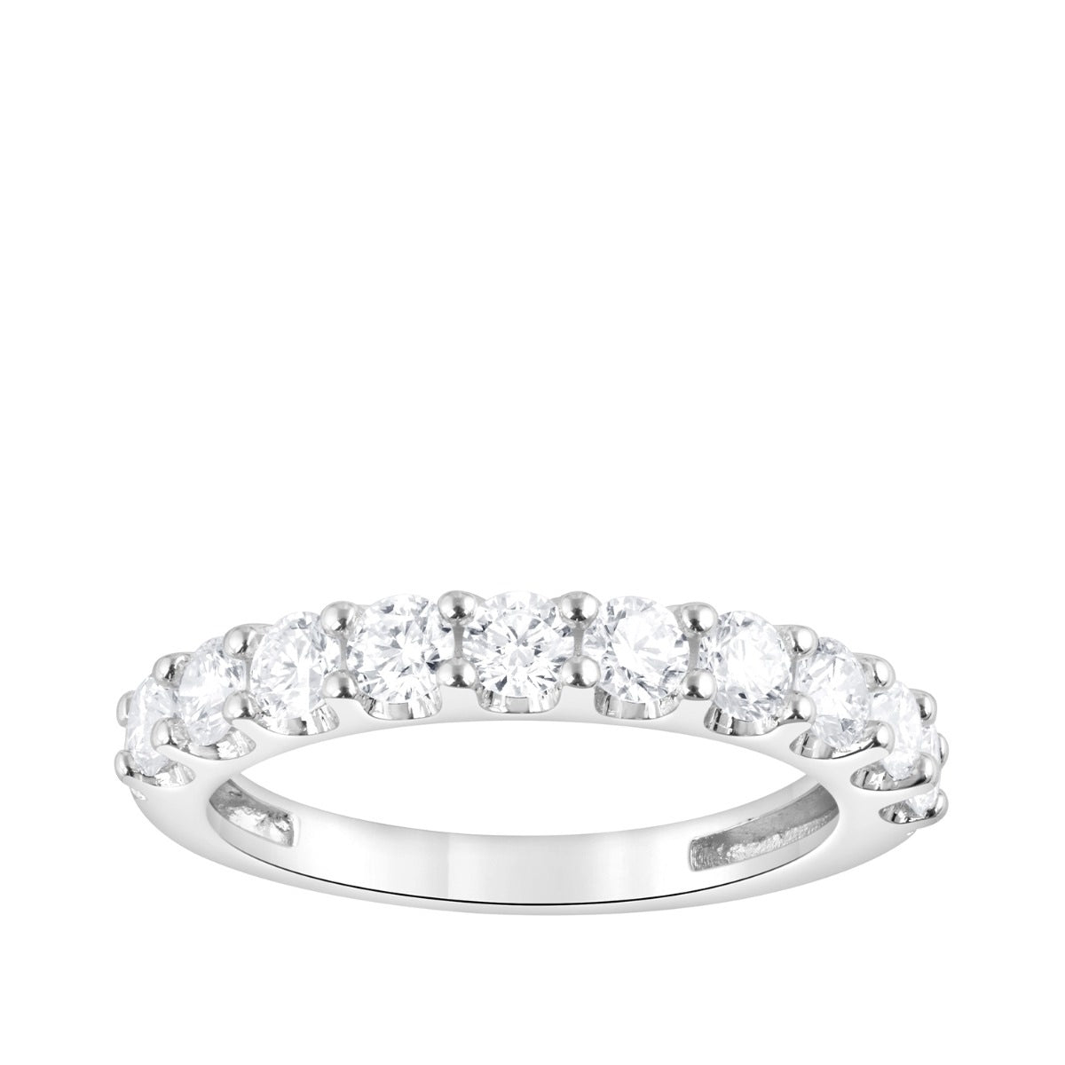 Adamante 1 ct. tw. Lab-Grown Diamond Anniversary Ring in 14K White Gold