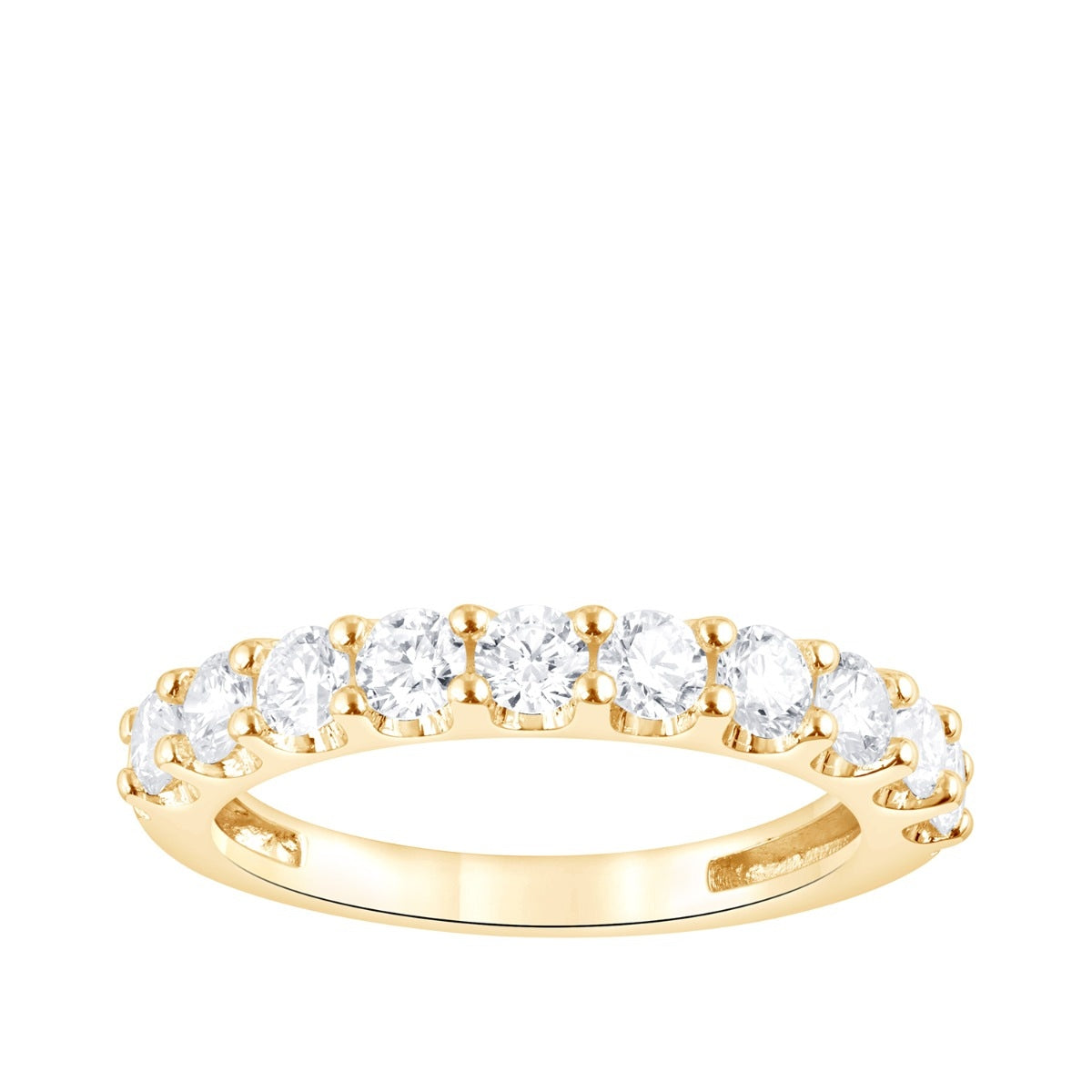 Adamante 1 ct. tw. Lab-Grown Diamond Anniversary Ring in 14K Yellow Gold