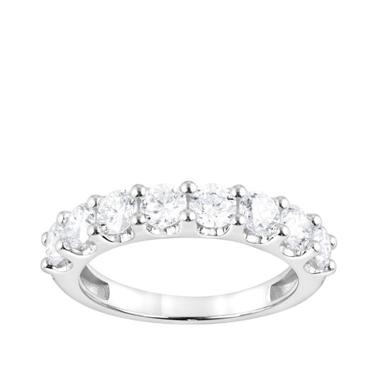 Adamante 1-1/2 ct. tw. Lab-Grown Diamond Anniversary Ring in 14K White Gold
