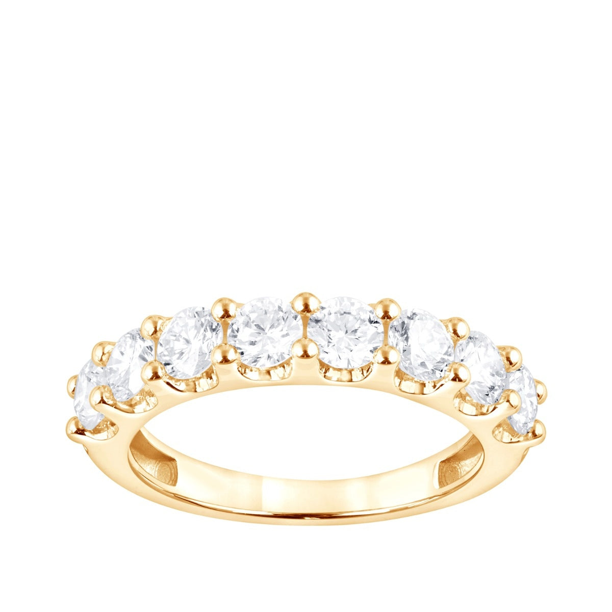 Adamante 1-1/2 ct. tw. Lab-Grown Diamond Anniversary Ring in 14K Yellow Gold