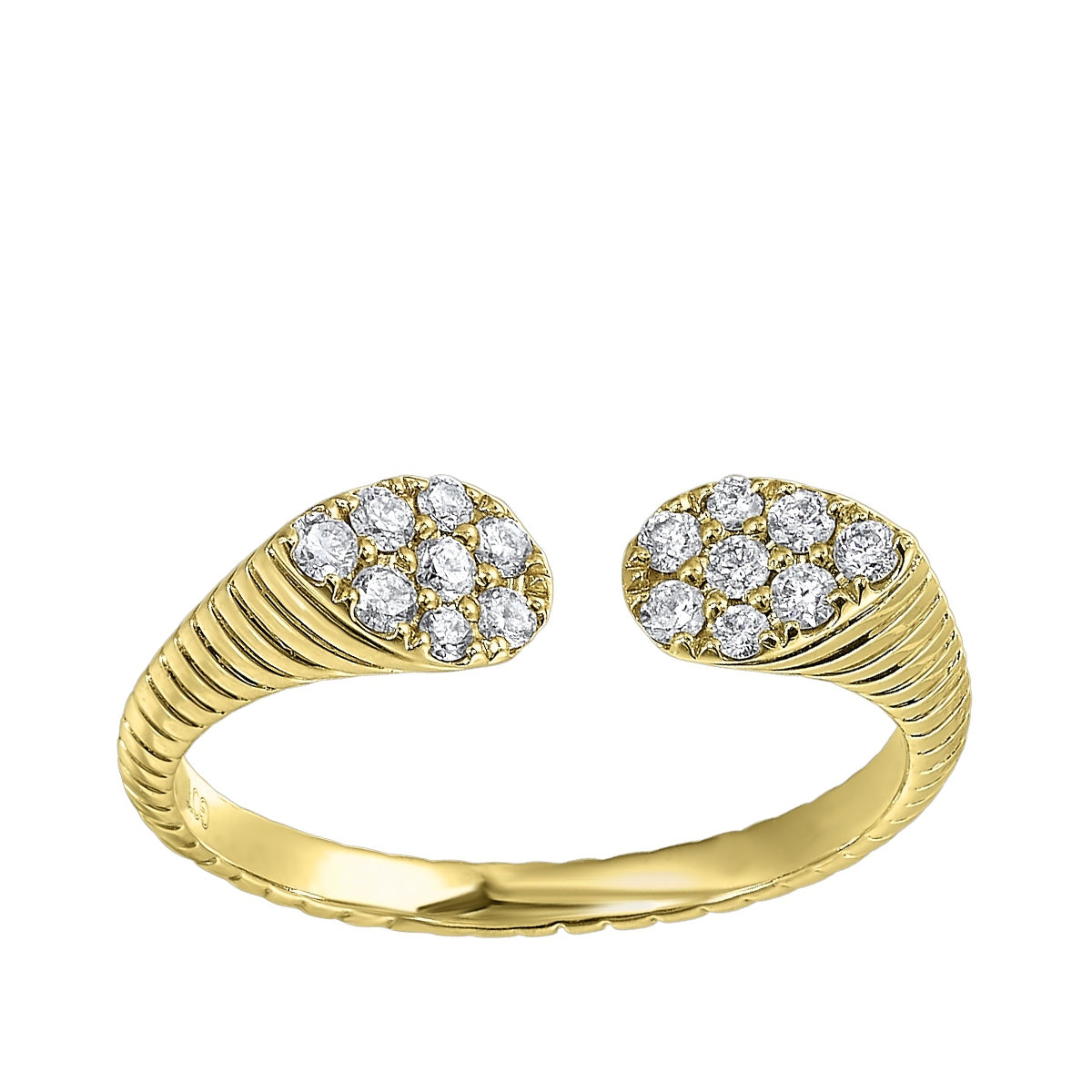 Passion 1/4 ct. tw. Diamond Open Ring in 14K Yellow Gold