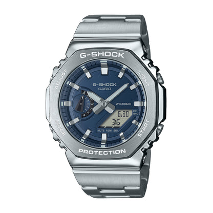 G-Steel quartz navy dial watch