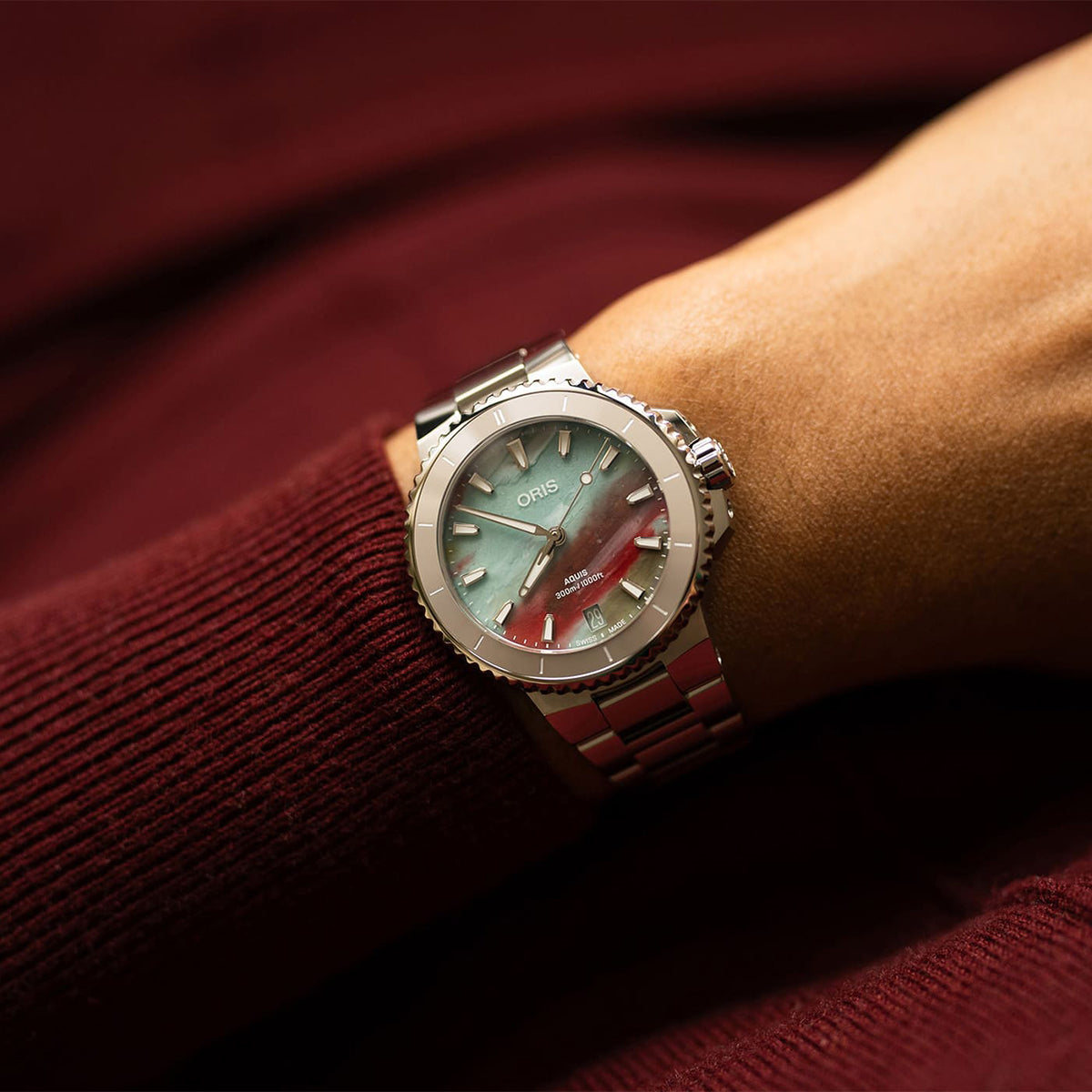 multicolor dial oris automatic watch