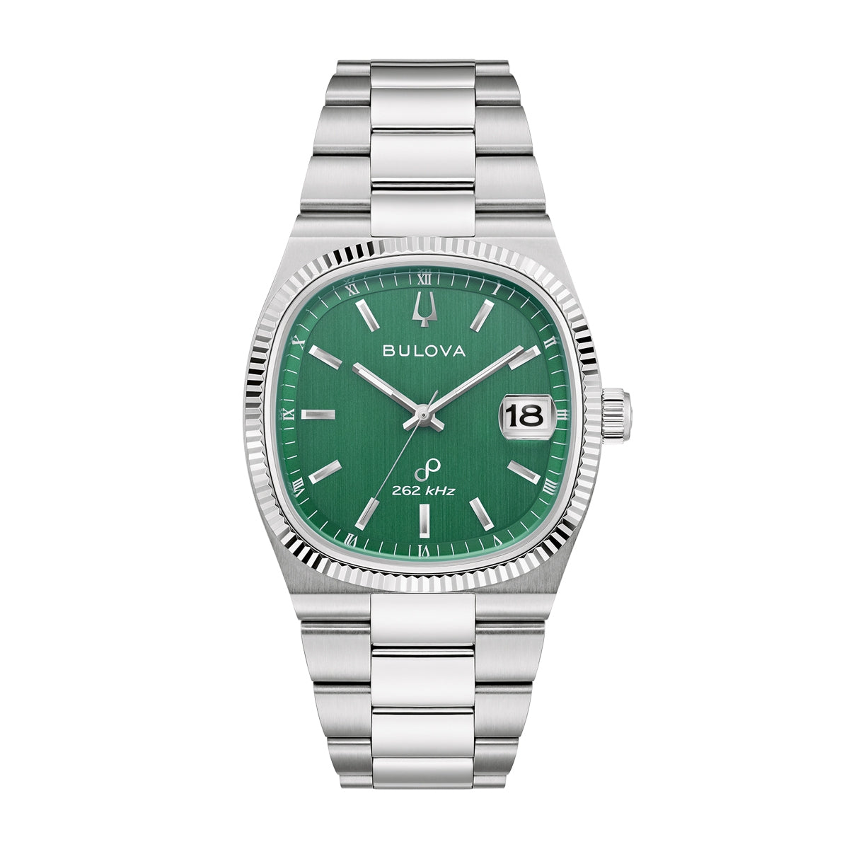 Bulova Men's Super Seville Quartz Stainless Steel Watch with Green Dial