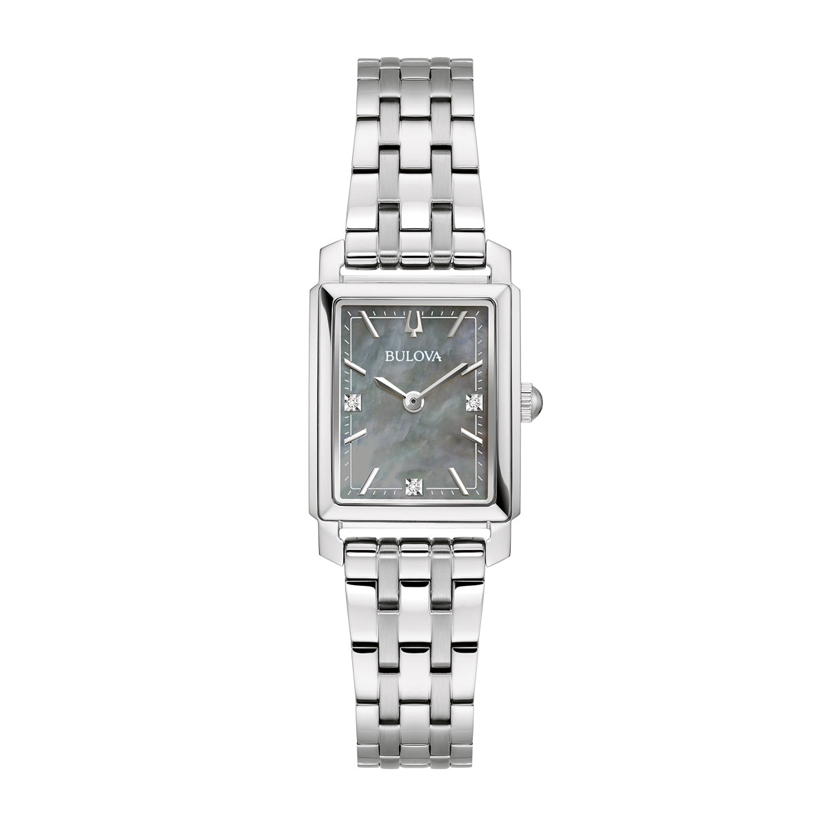 Bulova Ladies' Sutton Quartz Stainless Steel Watch with Gray Dial