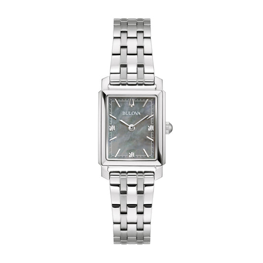 Bulova Ladies' Sutton Quartz Stainless Steel Watch with Gray Dial