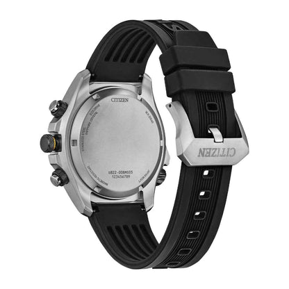 Citizen Men's Promaster Land Eco-Drive Stainless Steel Watch with Black Dial & Polyurethane Strap
