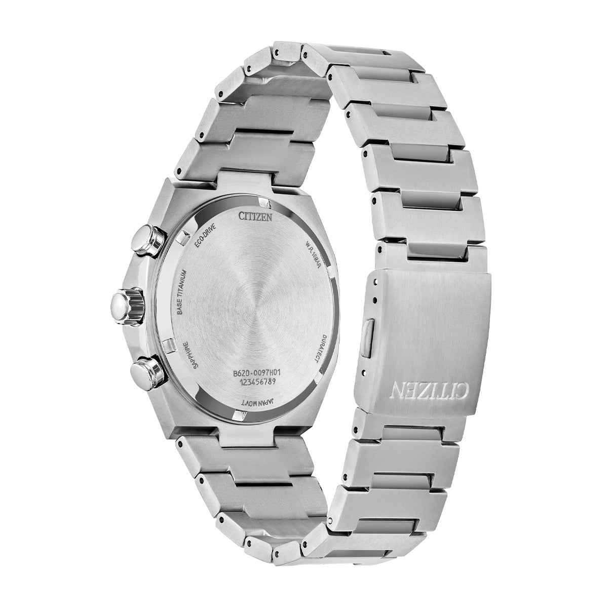 Citizen Men's Zenshin Chrono Eco-Drive Stainless Steel Watch with Blue Dial