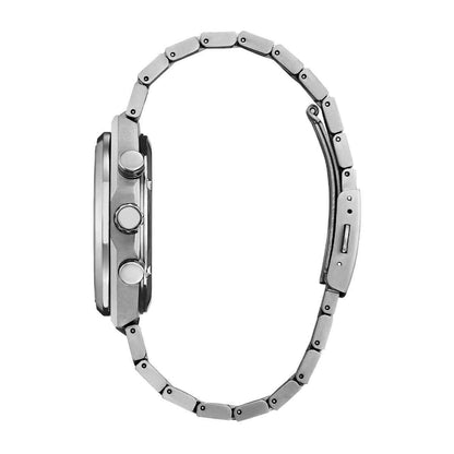 Citizen Men's Zenshin Eco-Drive Titanium Watch with Silver Dial
