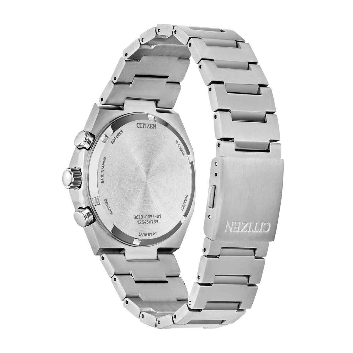 Citizen Men's Zenshin Eco-Drive Titanium Watch with Silver Dial