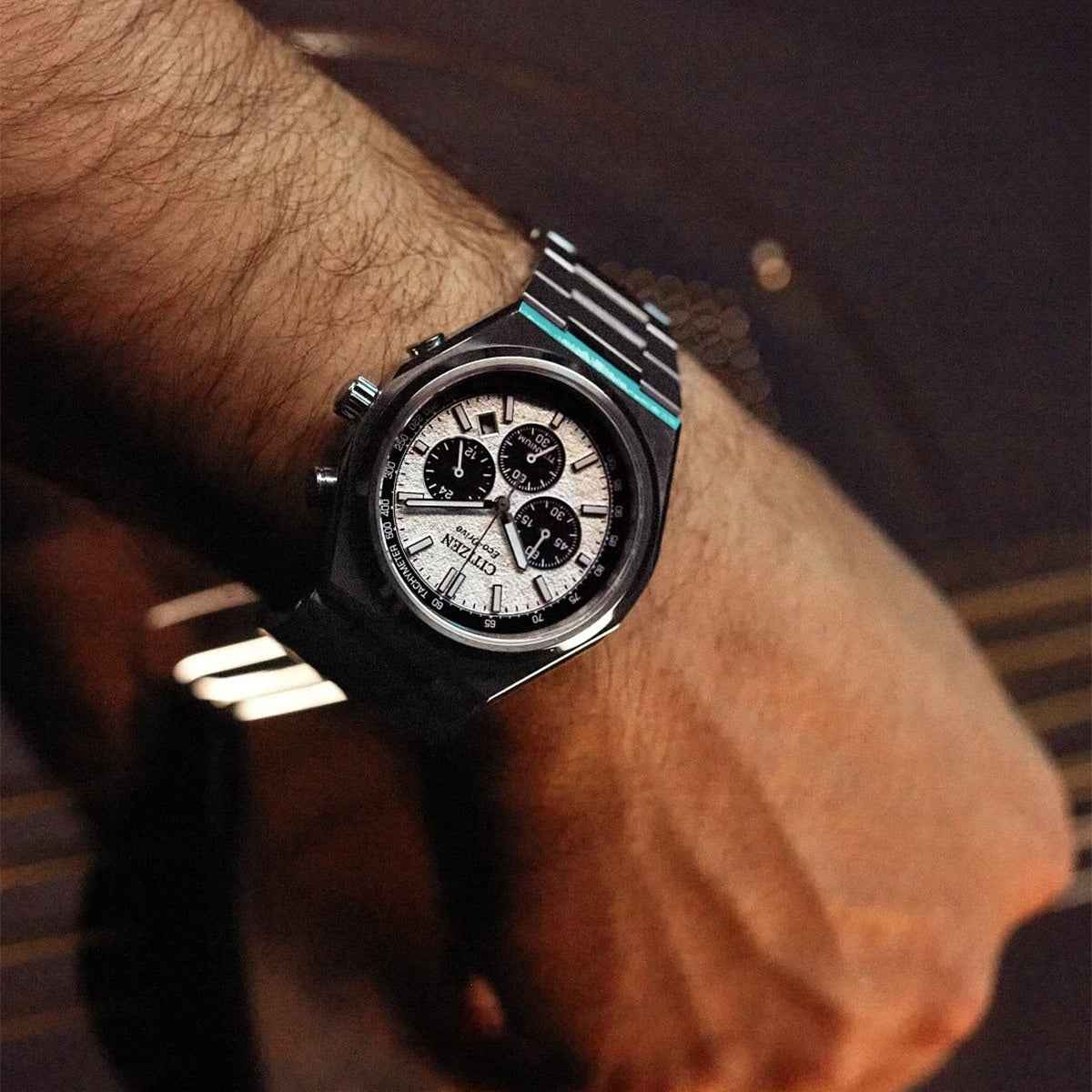 Citizen Men's Zenshin Eco-Drive Titanium Watch with Silver Dial