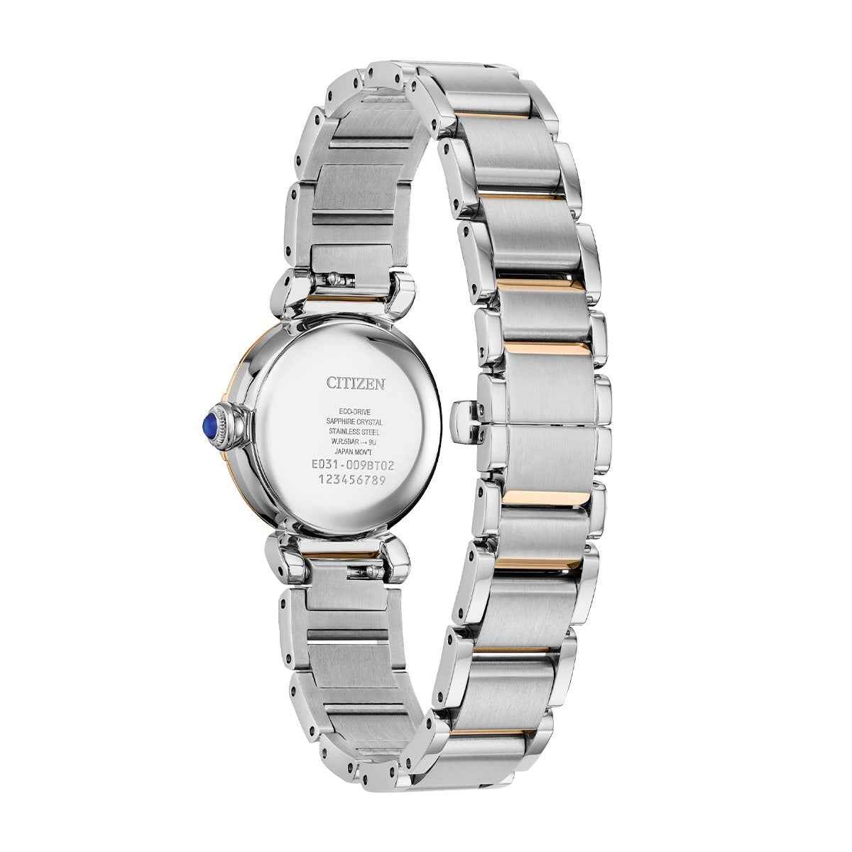 Citizen Ladies' L Mae Eco-Drive Two-Tone Stainless Steel Watch with White Dial
