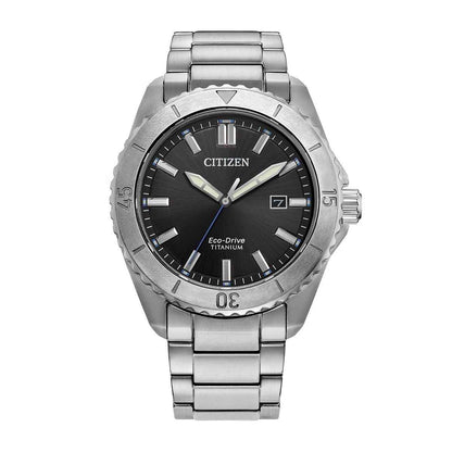 Citizen Men's Brycen Eco-Drive Stainless Steel Watch with Black Dial