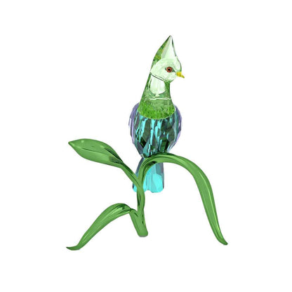 Swarovski Idyllia Green Turaco Figurine side profile