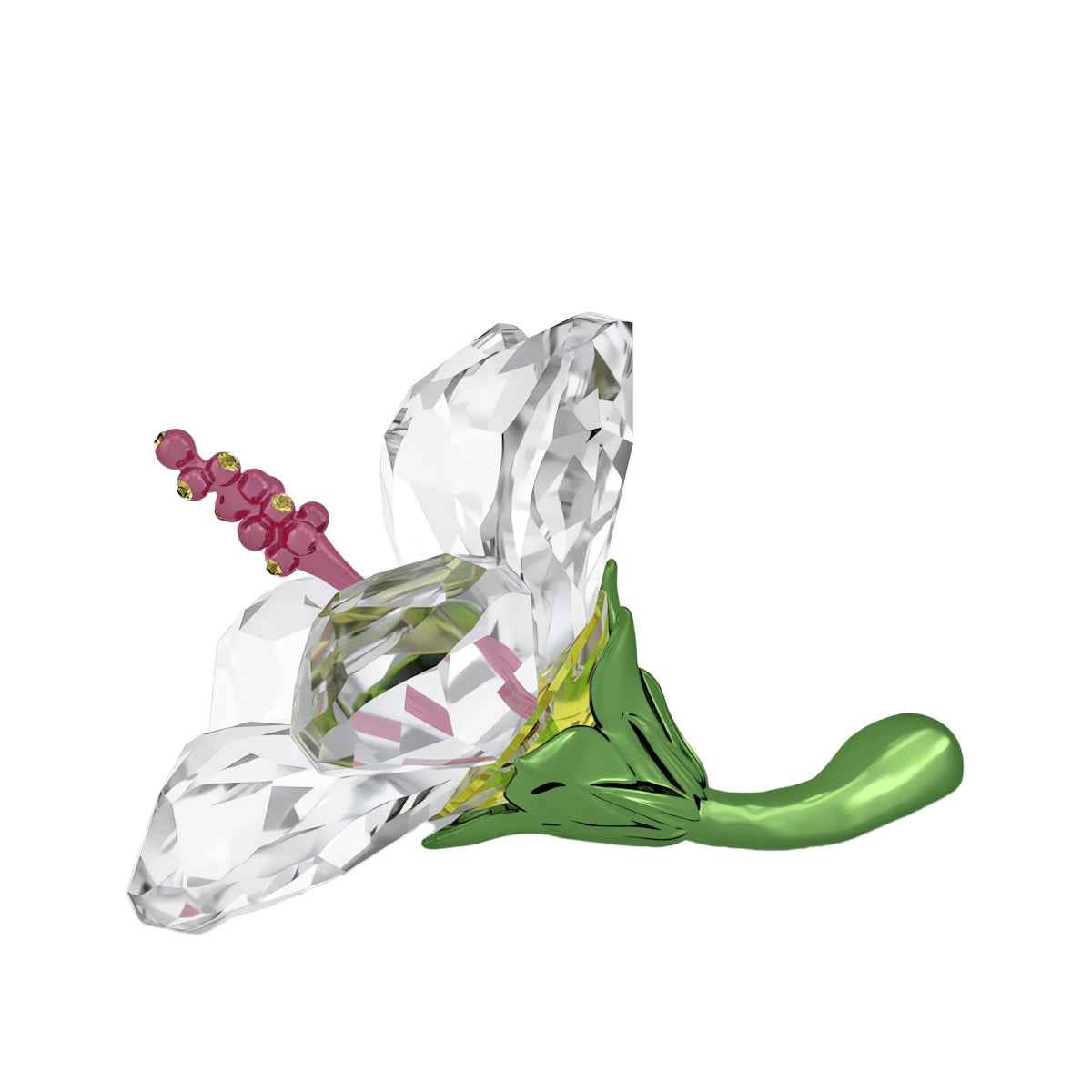 Swarovski Small Florere Hibiscus Figurine front view