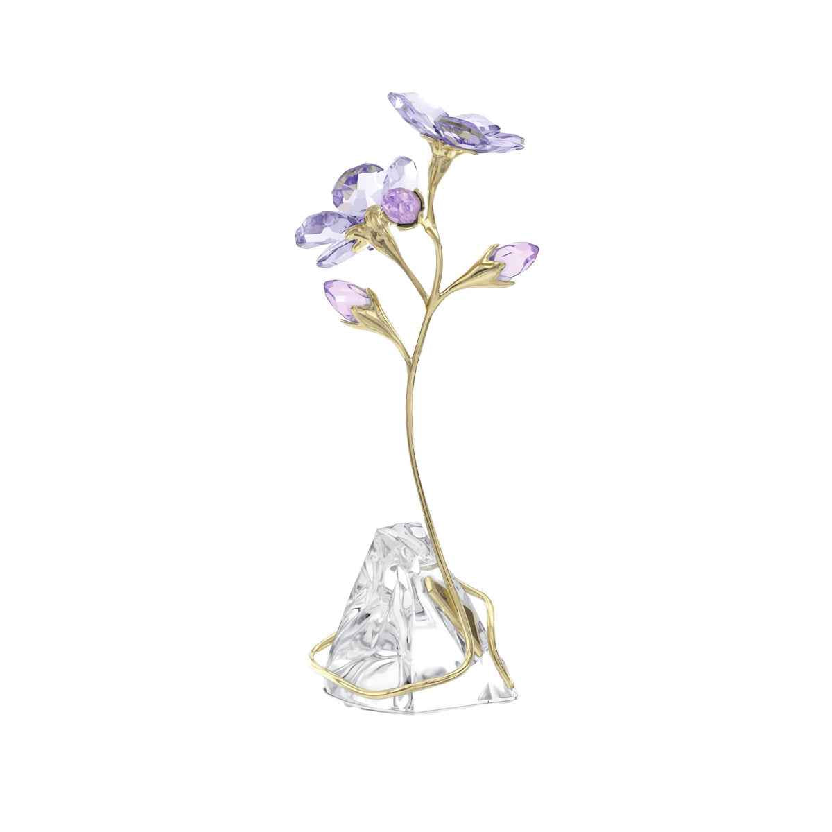 Swarovski Florere Rozanne Crystal Flower Figurine front view