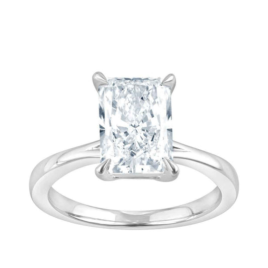 Adamante 3 ct. tw. Lab-Grown Radiant Cut Diamond Solitaire Engagement Ring in 14K White Gold