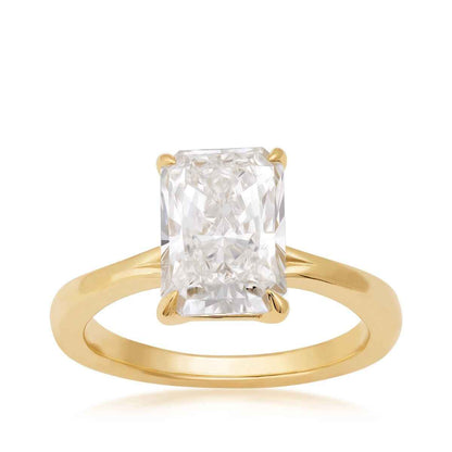 Adamante 3 ct. tw. Lab-Grown Radiant Cut Diamond Solitaire Engagement Ring in 14K Yellow Gold