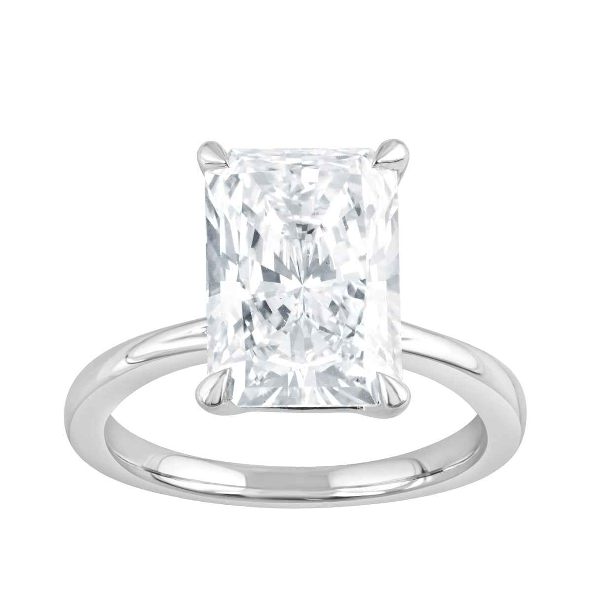Adamante 5 ct. tw. Lab-Grown Radiant Cut Diamond Solitaire Engagement Ring in 14K White Gold