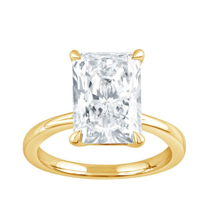 Adamante 5 ct. tw. Lab-Grown Radiant Cut Diamond Solitaire Engagement Ring in 14K Yellow Gold