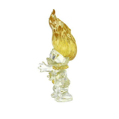 Swarovski Good Luck Trolls Yellow Troll Figurine front view
