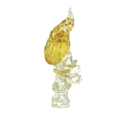 Swarovski Good Luck Trolls Yellow Troll Figurine side profile