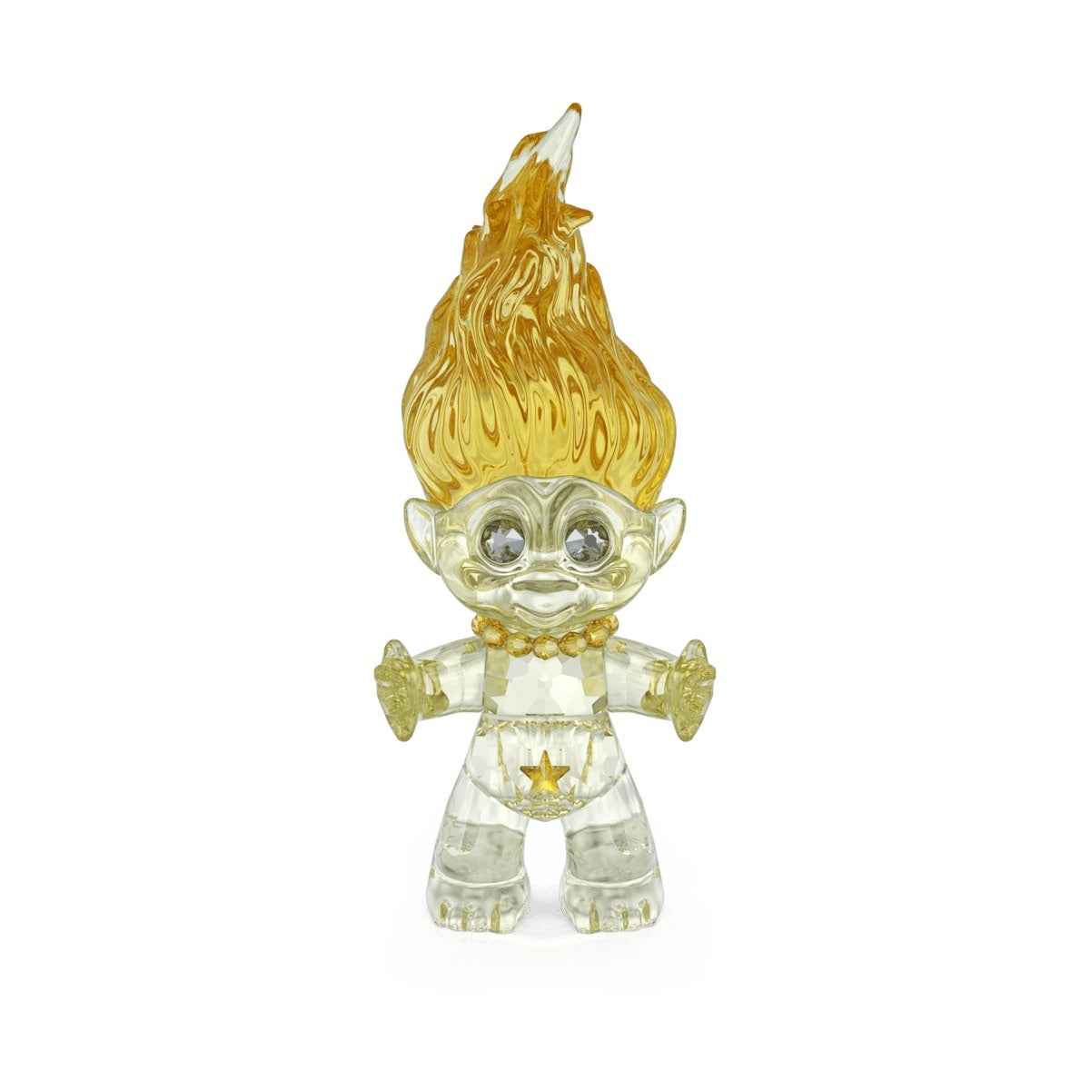 Swarovski Good Luck Trolls Yellow Troll Figurine